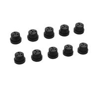 AFCAHEH 10PCS Gasoline Fuel Tank Plug Oil Leak Stopper Model Airplane Dedicated Rubber Spigot for RC DIY Aircraft Parts(Black for methanol)