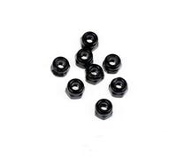 AFCAHEH 10pcs M2 Black Nut Carbon Steel Self-tightening Nuts 2mm Bolt Nut For Tam-iya Mini 4WD Toy Car