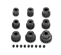 AFCAHEH 1PCS Metal Steel 5mm 32P Motor Gear Pinion 13T 14T 15T 16T 17T 18T 19T 20T 21T for 1/10 1/8 RC Car Parts(16T)