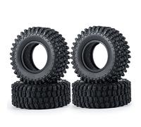 AFCAHEH 4PCS 1.0" Soft Rubber All Terrain Wheel Tires 50 * 20/54 * 23mm for 1/24 RC Crawler Car Axial SCX24 1/18 TRX4M Upgrade Tyres(50x20mm)