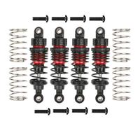 AFCAHEH 4Pcs for 62mm Aluminum Oil Filled Shock Absorbers Adjustable Damper for Trax-xas 4Tec 2.0 3. RC Upgrade(Rot)