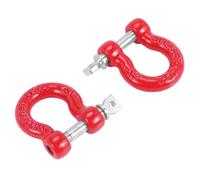 AFCAHEH 8Pcs Metal Front Rear Bumper Trailer Hook Tow Shackle Rescue Hook for 1/10 RC Rock Crawler Car Traxxas TRX4 TRX-4 SCX10
