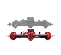 AFCAHEH CNC Aluminum Front Rear Axles 4mm Extended Set for 1/24 RC Crawler Axial SCX24 C10 Jeep JLU Gladiator Bronco Upgrade Parts(Burgundy)