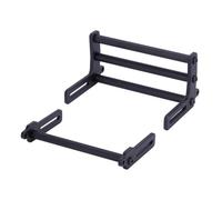 AFCAHEH CNC Aluminum SCX10 Front Rear Bumper Bull Bars with Tow hook for 1/10 RC Crawler Car Axial TRX4 LCG Chassis FJ40 Upgrade DIY(Schwarz)