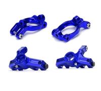 AFCAHEH LOS234012 Front C Hubs LOS234013 Knuckle Arms Steering Spindle For RC Car Part Team Losi 1/10 Rock Rey Desert Truck(4Pcs Set Blue)