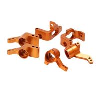 AFCAHEH Metal 101208 101209 Steering Front & Rear Hub Carrier Knuckle Set for RC 1/10 HPI WR8 3.0 Flux KEN BLOCK Bullet ST MT(Set Orange)