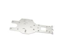 AFCAHEH Rc Car Engine Chassis Gear Fuel Tank Plate Rear or Front Upper Metal Plate for 1/5 ROFUN ROVAN KM 5B 5T 5SC Truck Parts(Rear Chassis Silver)