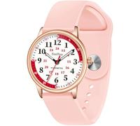 Afcrho Nurse Watch for Medical Professionals - 24 Hour with Second Hand - Rosegold Pink