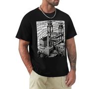 AFCURBU Waterfall by M.C. Escher T-Shirt Black 3XL