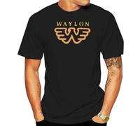 AFCURBU Waylon Jennings Flying W T-Shirt Black L