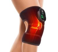 AFDEAL Heated Knee Brace, Cordless Heated Knee Warp, Rechargeable Knee Brace Warmer with 6 Heating Levels, 4 Timer, 3 in 1 Heated Pad for Shoulder Elbow Knee, 1 Pack Black