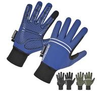 AFE Waterproof Winter Gloves Women Unisex - Thermal Windproof Touchscreen Cycling Gloves with Anti-Slip Grip - Warm Outdoor Sports Gloves for Running, Hiking, Biking, Horse Riding (Blue, Medium)