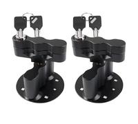 AFEISOL Black Pack Mount with Keys Locking 2Pcs Fit for RX-PM Pack Mount Rotopax Mounting Kit Compatible with Gasoline Pack & Water Pack Mount Lock