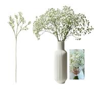 Afenau 12 Pcs Long Stem Gypsophila Artificial Flowers, 63cm Faux Gypsophila Stems, Faux Babys Breath Wedding Bouquet, Long Stem Artificial Flowers For Tall Vases, Christmas Floral Xmas Gifts