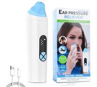 Afenau Ear Pressure Relief Device, Eustachian Tube Unblocker with 3 Speed Adjust, USB Rechargable Balanced Pressure Ear Popper Ear Relief Device for Flying Diving Swimming