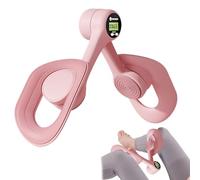 Afenau Pelvic Floor Strengthener for Women Men, 360° Rotating Pelvic Floor Exerciser, Counting Pelvic Floor Trainer, Pelvic Repair Multifunctional Leg Clip, Thigh Exerciser for Home (Pink)