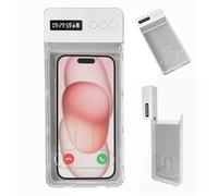 Afenau Phone Lock Box with Timer, Self-Control Timed Lock Box, Phone Jail Lock BOX, (Max6.7Inch), Help Kids/Adults Prevent Addiction - White