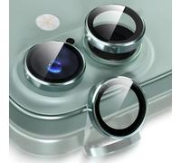 AFENGBOX 2 Pack Camera Lens Protector for iPhone 17,9H Tempered Glass Scratch Resistant Metal Ring Camera Cover,Case Friendly Individual Camera Screen Protector iPhone 17 Accessories,Green