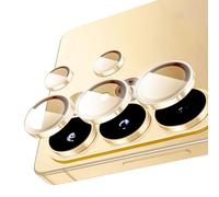 AFENGBOX 2-Pack Camera Lens Protector for Samsung Galaxy S26 Ultra 5G,9H Tempered Glass Individual Metal Ring Lens Protector,Ultra HD Scratch Resistant Camera Cover for Samsung S 26 Ultra,Gold
