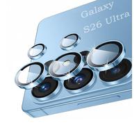 AFENGBOX 2-Pack Camera Lens Protector for Samsung Galaxy S26 Ultra 5G,9H Tempered Glass Individual Metal Ring Lens Protector,Ultra HD Scratch Resistant Camera Cover for Samsung S 26 Ultra,Blue