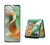 AFENGBOX 3 Pack for Motorola Razr 2025/2024 Screen Protector,[3 Main Screen + 3 Front Screen],Razr 2025/2024 HD TPU Shield Anti Scratch Bubble Free Screen Protector for Moto Razr 2025/2024,Clear