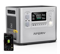 AFERIY 2400W 2048Wh Portable Power Station,13 Outputs Solar Generator Control Via App, LiFePO4 Battery Quick Charge in 1.5H, 240V AC Outlets for Home Emergency/Camping/RV, P210,Silver