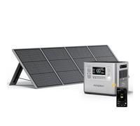 AFERIY 2400W 2048Wh Portable Power Station with 200W Solar Panel, Solar Generator Control Via App, LiFePO4 Battery Quick Charge in 1.5H, 240V AC Outlets, 13 Outputs for Home Emergency/Camping/RV