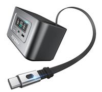 AFERIY 31000mAh/99.2Wh Portable Power Station, 100W Camping Power Bank Solar Generator with LiFePO4 Battery USB/Type C Outlet, Built in Extension Cable for Outdoor Travel, Business Trips, Dark Gray