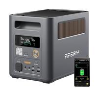 AFERIY P180Pro 1024Wh Portable Power Station, Expandable to 5120wh, Fast Charging 0-90% in 60 Minutes, LiFePO4 Portable Battery with UPS, BMS, Solar Power Station for Camping, Home, Office