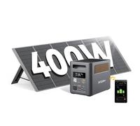 AFERIY P180Pro 1024Wh Portable Power Station with 400W Solar Panel, Expandable to 5120Wh, 1H Fast Charging, <10ms UPS, 9 Outputs, with App, Pure Sine Wave 230V, for Camping/Garden/Emergency-2026 New