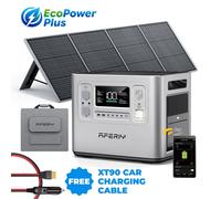 AFERIY P210 Portable Power Station 2400W 2048Wh LifePO4 + 200W Solar Panel - UK