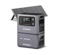 AFERIY P280 4096Wh Portable Power Station,with 1 Extra Battery and 400W Solar Panel,2800W Expandable Capacity LiFePO4 Battery Backup,230V Solar Generator for Home,Outdoor Camping,Power Outage,RV