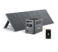 AFERIY Portable 1800W Power Generator with 200W Solar Panel, 1024Wh LiFePO4 Batteries, UPS, 220V-240V AC Outputs, Foldable Solar Panel with USB Ports, IP65, for Camping/Home/Household Use