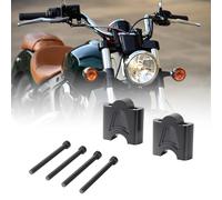 Aferrizu 2" Pivoting Motorcycle Handlebar Risers for Indian Scout Bobber Sixty 2015-2025 Accessories Handlebar Extender Aluminum Alloy Risers Mount Clamps, Black