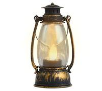 Aferzov Halloween LED Lantern | Hanging Flickering Flame or Wired Lantern Decorative Lights,Flameless Candle Battery Operated Halloween Decorations