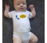 Afewhometruths Nan Please Come & Get Me Funny Babygrow Romper Suit in White | Size: 6-9 m Afewhometruths White 6-9 m