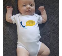 Afewhometruths Newborn Baby Gift - Grandma Please Come & Get Me Funny Babygrow Romper Suit in White | Size: 6-9 m Afewhometruths White 6-9 m