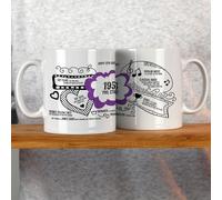Afewhometruths Personalised 70th Birthday 1956 Milestone Mug in Purple Afewhometruths Purple