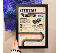 Afewhometruths Personalised 70th Birthday Gift Formula One Framed Print for F1 Fans Afewhometruths Multicolor
