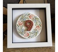 Afewhometruths Personalised Terracotta 9th Anniversary Gift In White Frame Afewhometruths White