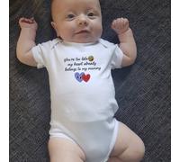 Afewhometruths You're Too Late Babygrow Romper Suit in White | Size: 9-12 m Afewhometruths White 9-12 m