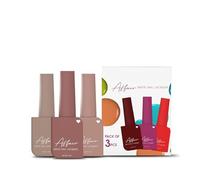 Affair Nail Polish Set of 3-33 Rouge, 41 Mellow Coral & 59 Latte | Quick Drying Semi-Matte Nail Kit | Highly Pigmented, Long Lasting & Chip Resistant Enamel 13ml Each