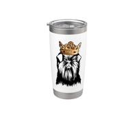 Affenpinscher Dog Wearing Crown Stainless Steel Insulated Tumbler