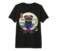 Affenpinscher Samurai Japanese Dog Kyosai Design Premium T-Shirt