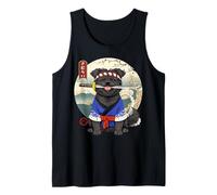 Affenpinscher Samurai Japanese Dog Kyosai Design Tank Top