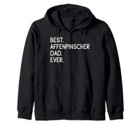 Affenpinschers Best Affenpinscher Dad Ever Zip Hoodie