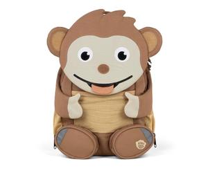 Affenzahn Big Friend Nursery Backpack for 3-5 Years Nursery, Functional 8 L, Affenzahn - Brown, standard size, Rucksack