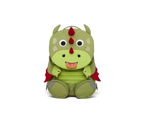Affenzahn Big Friend Nursery Backpack for 3-5 Years, Playful, Functional, 8 L Volume, Dragon - Green, 8 Liter