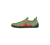 Affenzahn Flinky Knit Slipper, Green Dragon, 28 EU