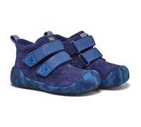Affenzahn - Kid's Lauflerner Übergangsschuh Leder Talky - Barefoot shoes size 7,5K, elephant /blue